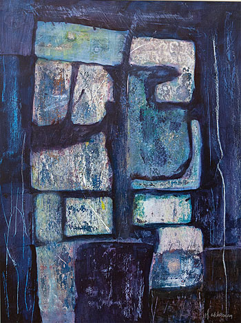 Henderika Akkerman, "Composition II", 38” x 30”, acrylic