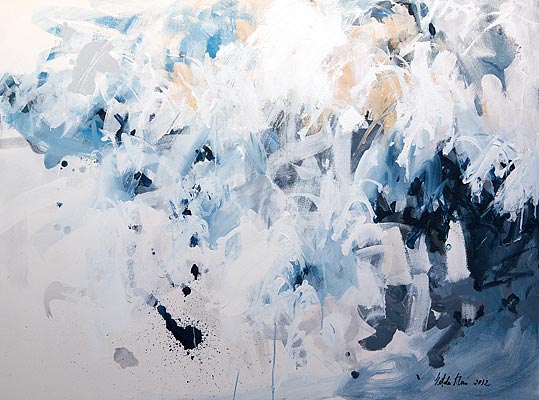 Natalie Klein, "Cool Convection", acrylic, 48” x 36”